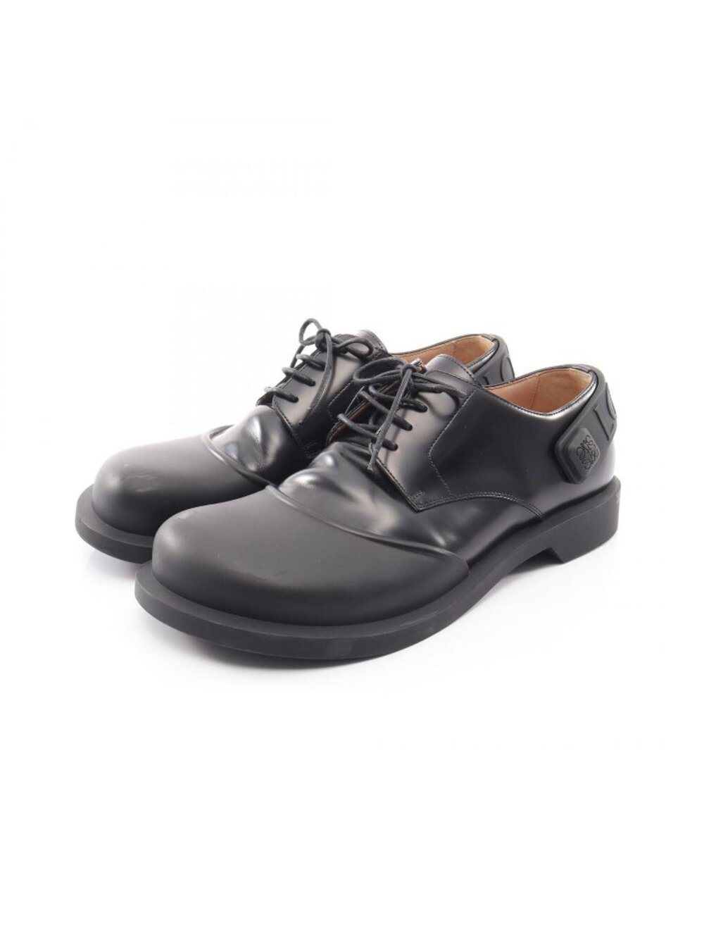Loewe Shoes Terra Lace Up Black Leather